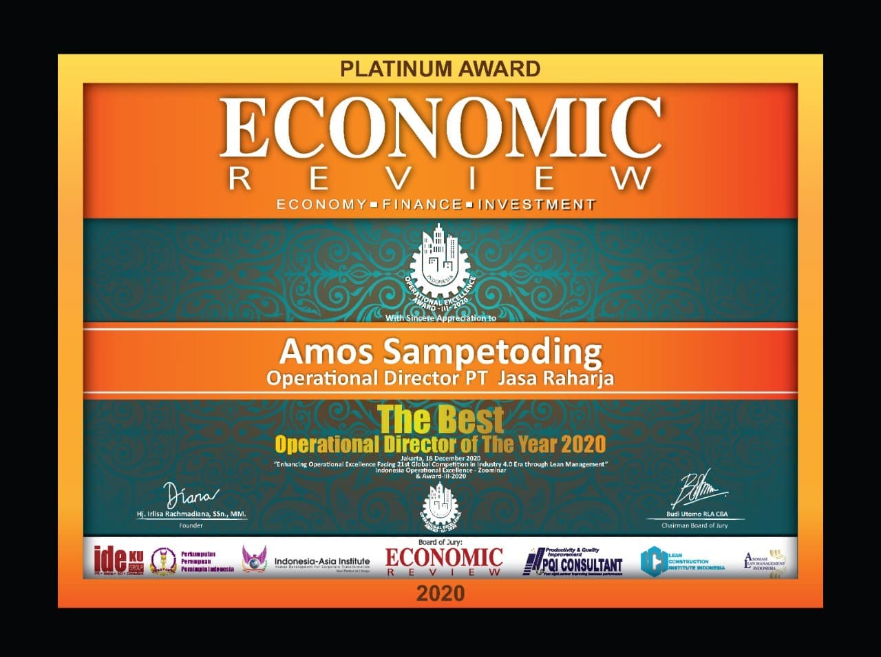 Platinum Award Economic Review