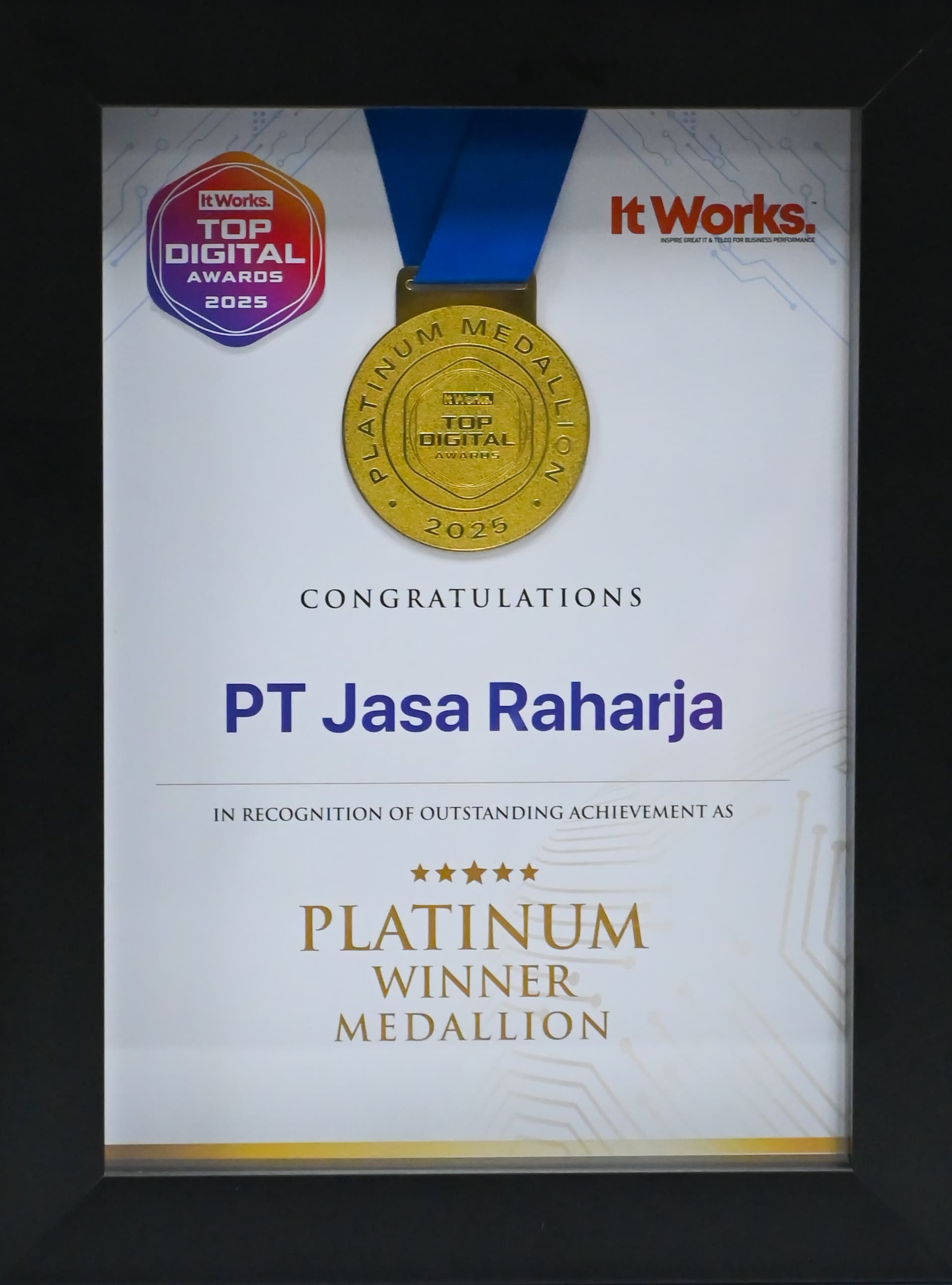 Jasa Raharja,Platinum Winner Medalion