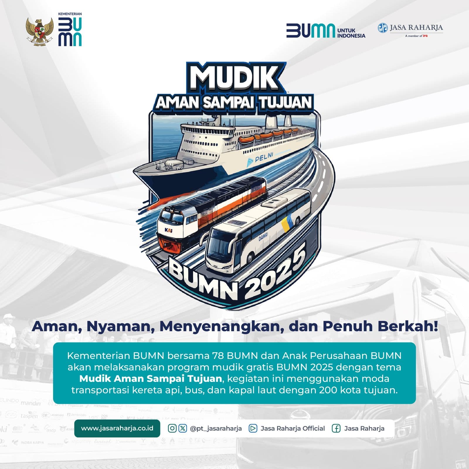 Mudik Gratis BUMN Kembali Digelar, Wujud Nyata Pelayanan BUMN untuk Masyarakat 