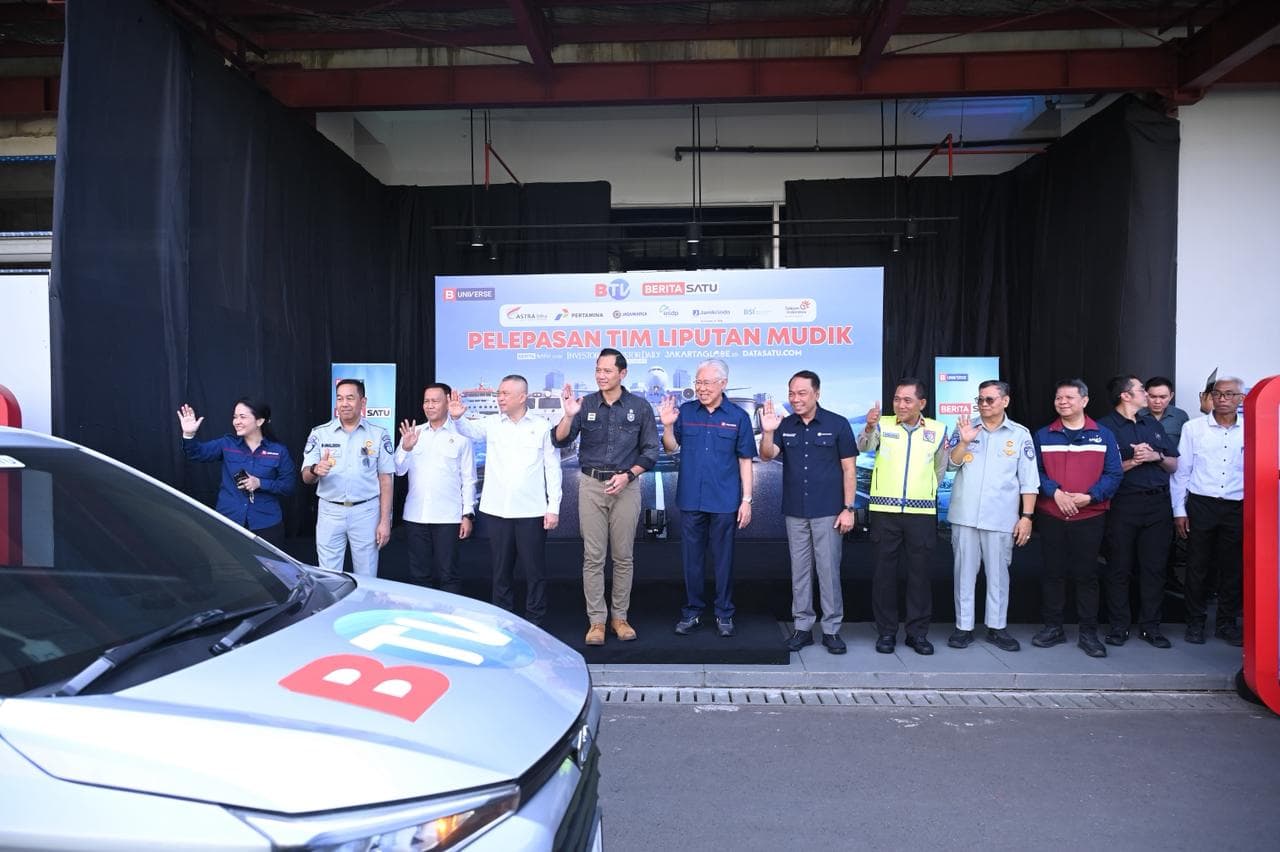 Jasa Raharja Hadiri Pelepasan Tim Liputan Mudik B-Universe 2026, Dukung Informasi Publik yang Akurat dan Keselamatan Berkendara selama Idulfitri 2026