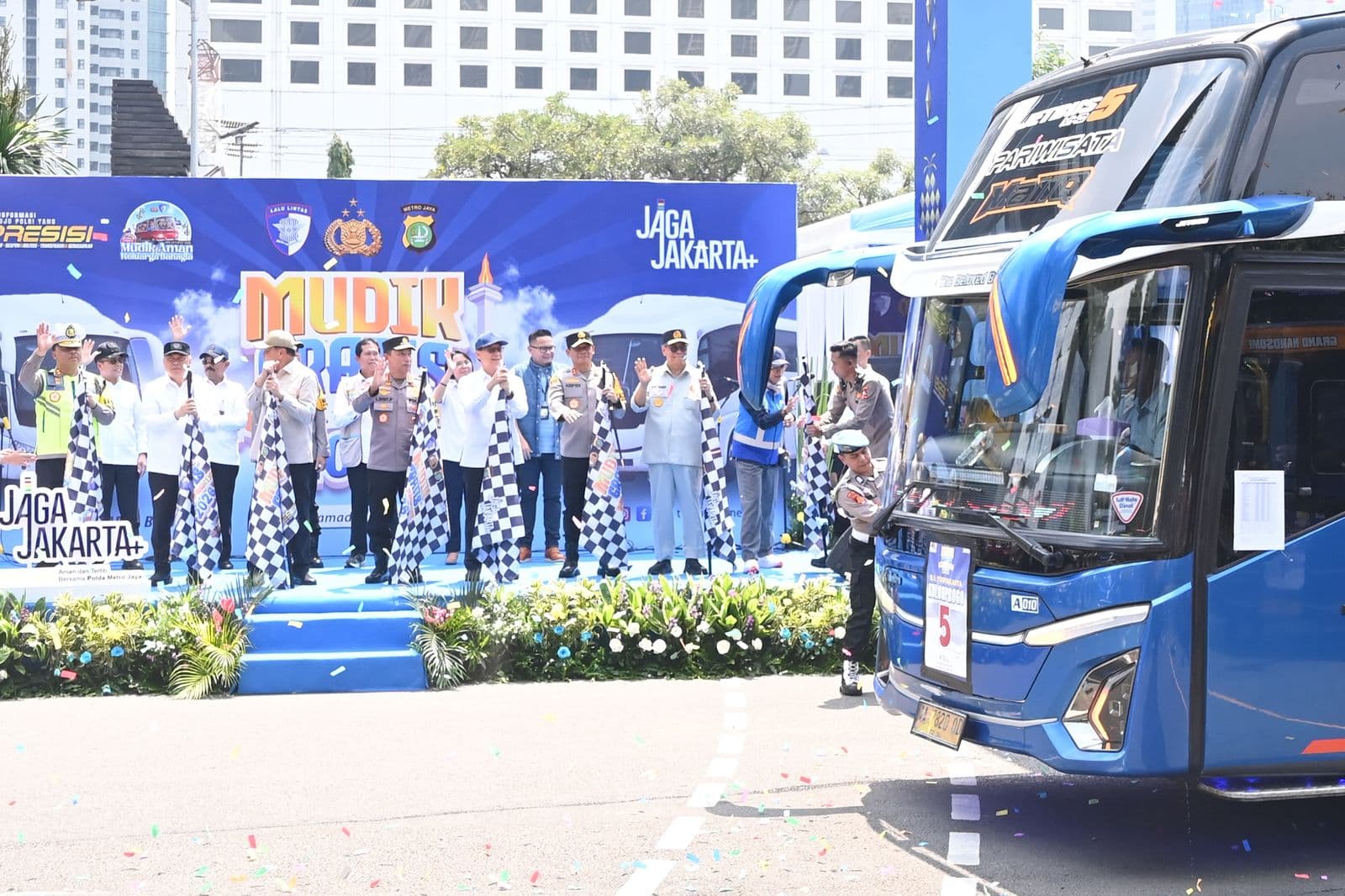 asa Raharja Hadiri Pelepasan Mudik Gratis Polri Presisi 2026, Wujud Sinergi Negara Hadir dalam Melayani Masyarakat