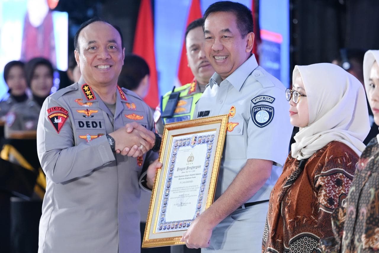 Jasa Raharja Raih Penghargaan Kapolri atas Dukungan terhadap Keberhasilan Operasi Ketupat 2026 dan Operasi Lilin Nataru 2025