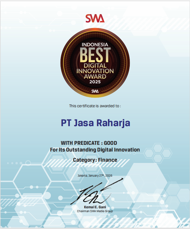PT Jasa Raharja For Its Outstanding Digital Innovation,Category Finance